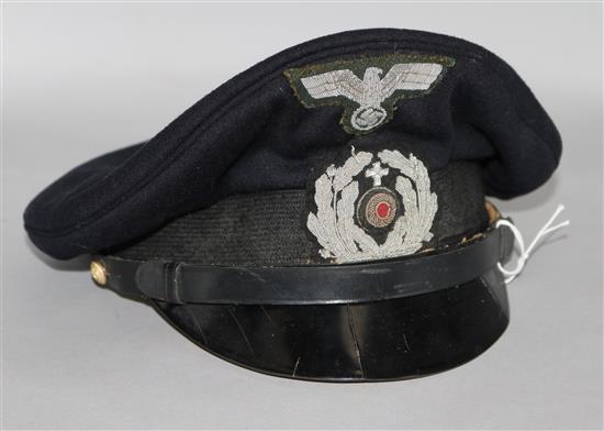 A Kriegs Marine chaplains cap